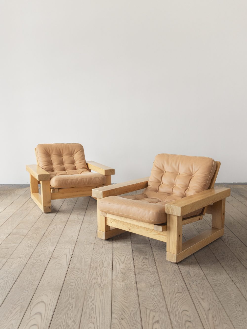 Christer Lundén, Patron Lounge Chair, Puff (Pair)