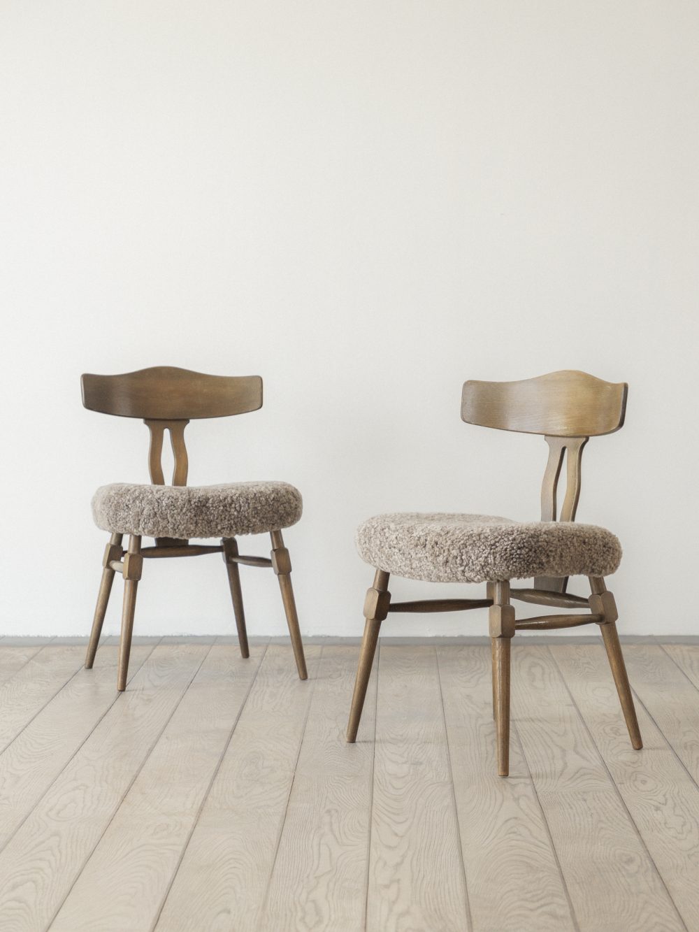 Henning Kjærnulf, Solid Oak Dining Chair (pair)