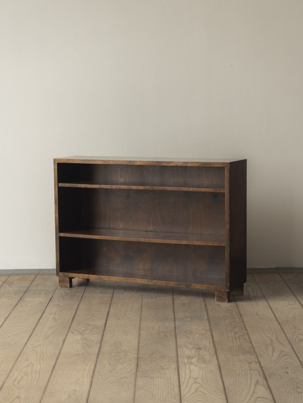 Polished birch, bookcase