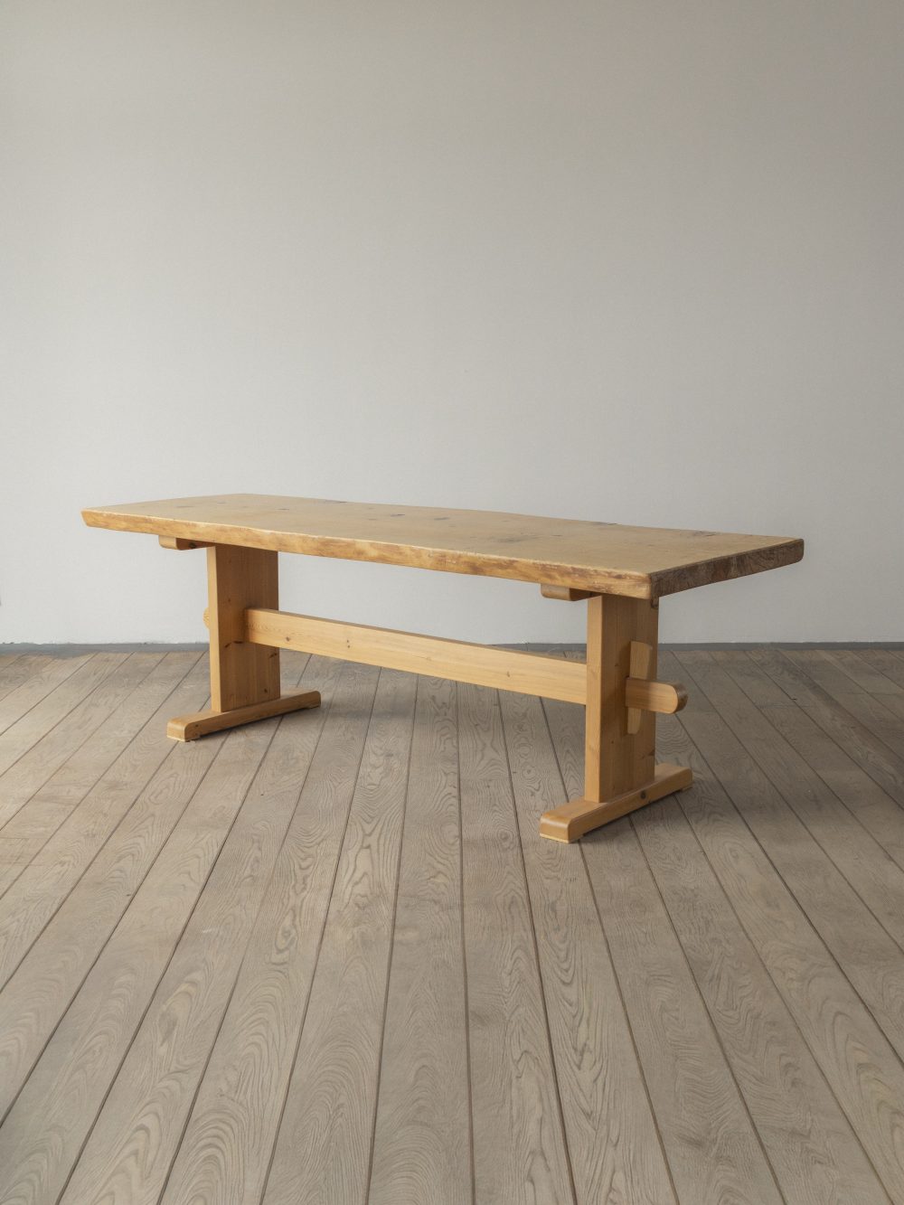 Solid pine plank, dining table